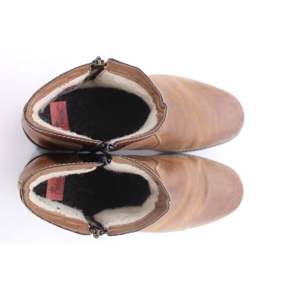 RIEKER Men's Sz 9.5US/43EU "Ron 83" Winter Boot Brown Double Zip - Picture 10 of 11